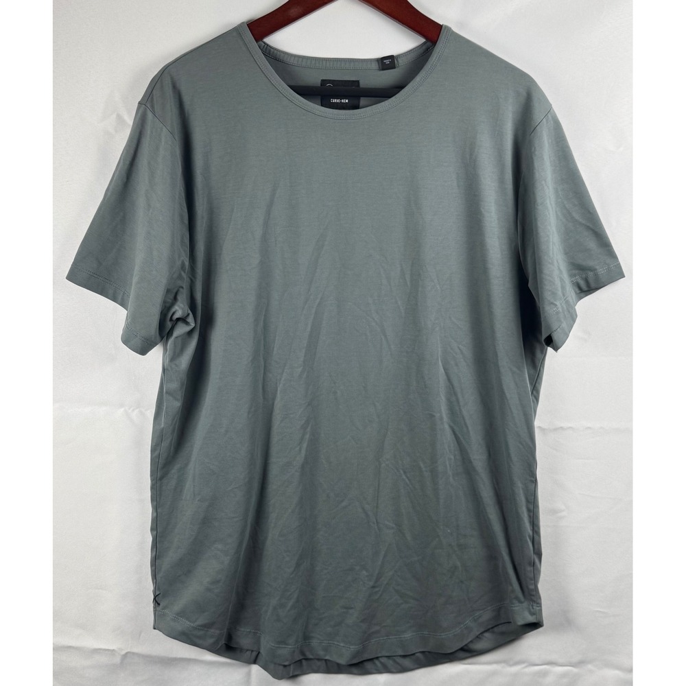 Cuts Clothing Curve-Hem Tee Sage Green Grey XXL MT10005 PYCA Pro Short Sleeve